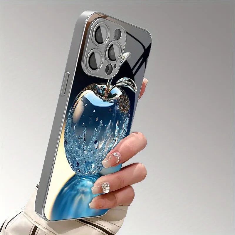 Coque Crystal Water Drop pour  iPhone 17 16e 16 15 14 13 12 Mini 11 Pro XS Max XR X 8 7 6 Air Plus Tempered Glass Cover