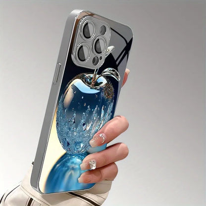 Coque Crystal Water Drop pour  iPhone 17 16e 16 15 14 13 12 Mini 11 Pro XS Max XR X 8 7 6 Air Plus Tempered Glass Cover