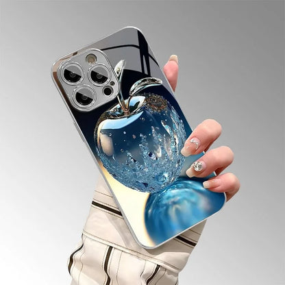 Coque Crystal Water Drop pour  iPhone 17 16e 16 15 14 13 12 Mini 11 Pro XS Max XR X 8 7 6 Air Plus Tempered Glass Cover
