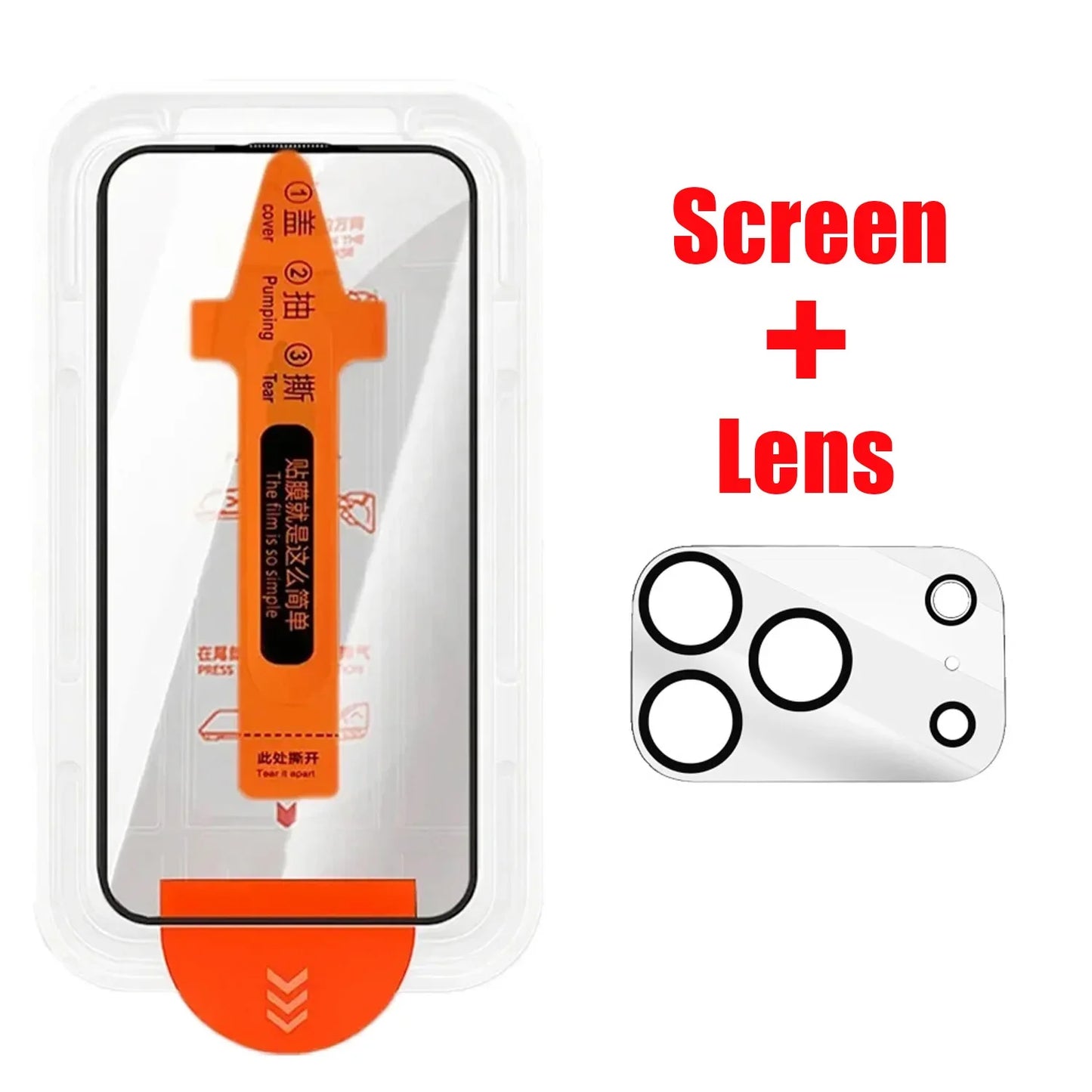 Protection d'écran + objectif caméra pour iPhone 17 Pro Max